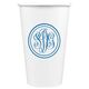 Double Circle Monogram Paper Coffee Cups Image 4 of 5